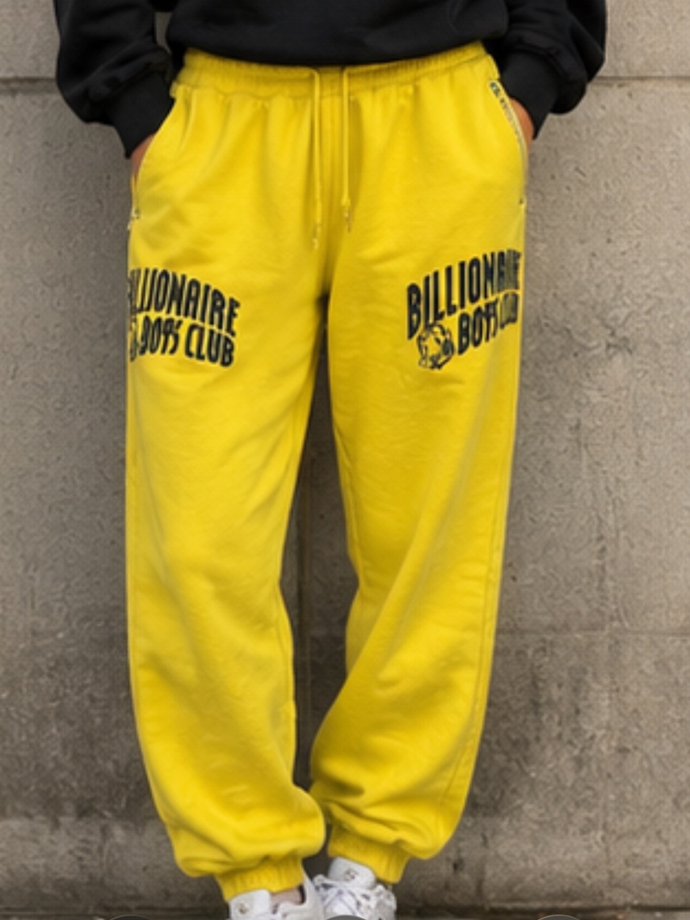 billionaire boys club sweatpants Yellow Size Medium With Zipper Pocket